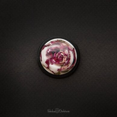 Apvali sagė "Rožė" (37mm) 1