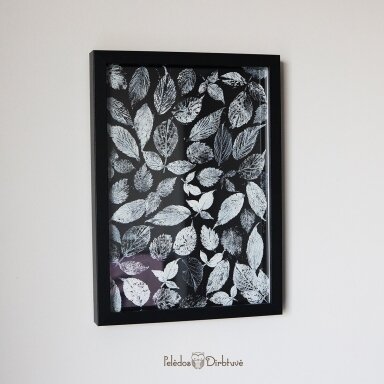 "Gamtos grafika" – botaninis paveikslas interjerui (23x32cm)