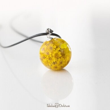 Geltonas pakabukas-burbulas "Gėlių Energija" (25mm) (Du viename) 6