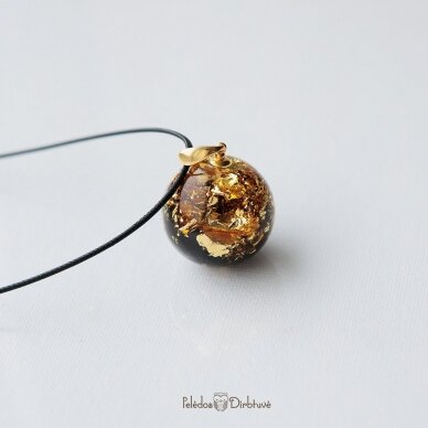 Pakabukas-burbulas "Gold" (Juodai-auksinis, 25mm) 2