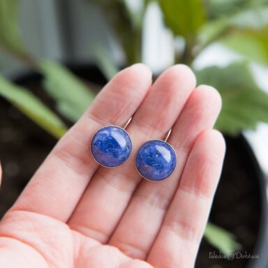 Sidabriniai auskarai "Rugiagėlės" (15mm) Sidabriniai auskarai "Rugiagėlės" (15mm)
